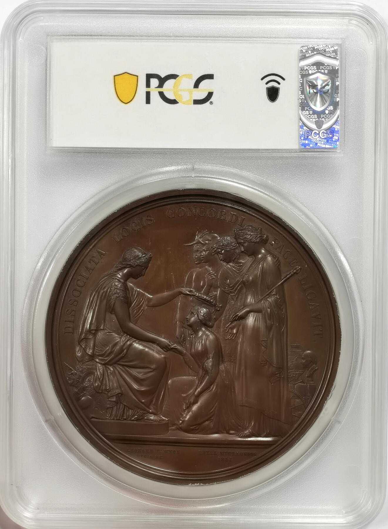 博洋堂世界钱币拍卖第149期（全场包邮） PCGS SP64 1851年英国伦敦世博会纪念章，W wyon & L.C Wyon作品，77mm，热门品种，低评状态