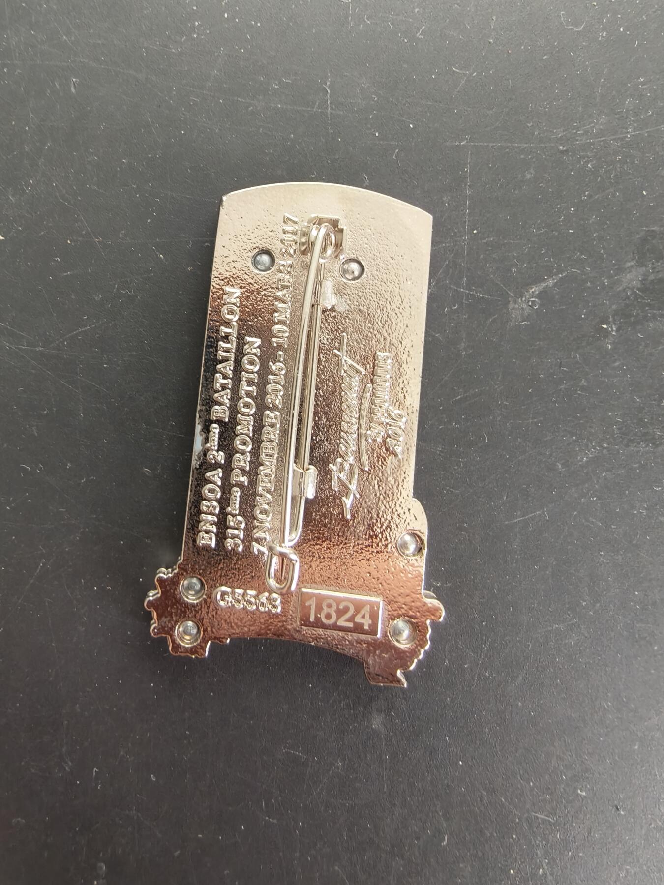 老王徽章第166期 法国陆军士官学校莫兰少校届晋升证章