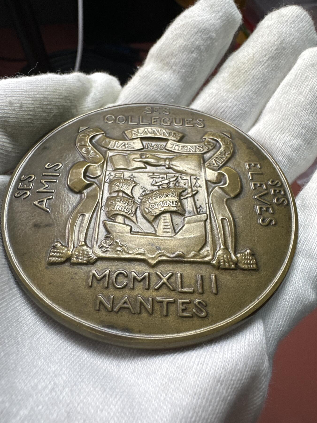 12.4铜章专场 法国JULES SÉBILIEAU啊（朱尔·塞比约教授）荣誉铜章 作者ALBERT-HERBEMONT