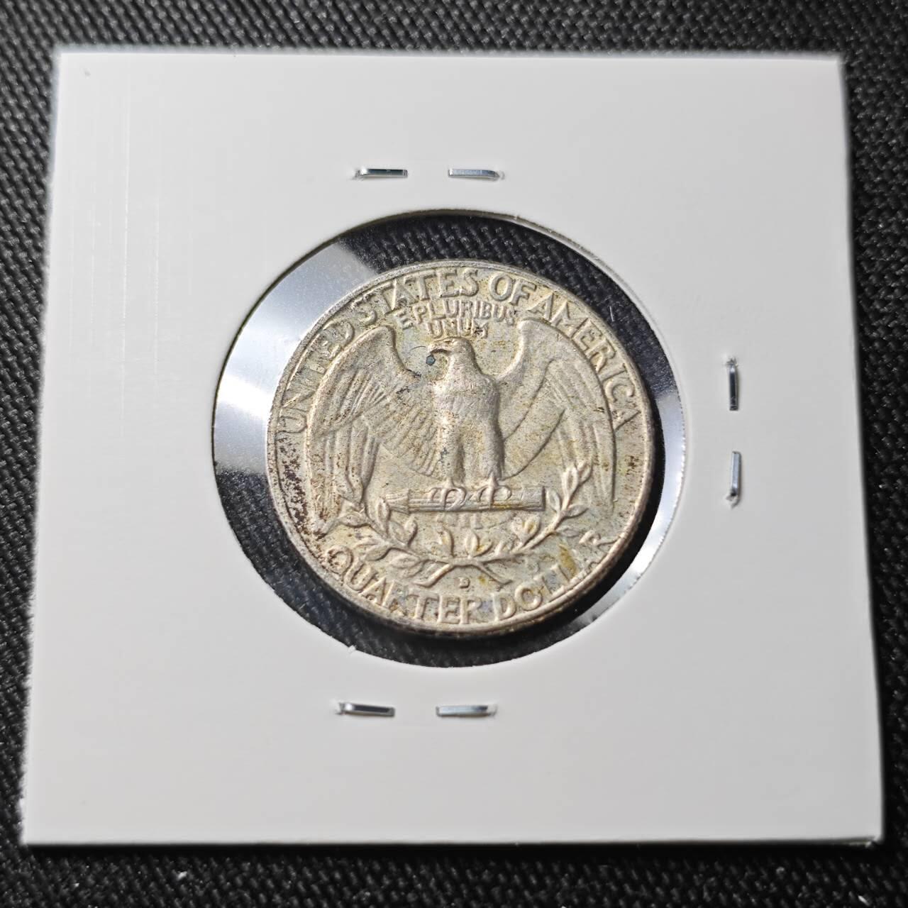 KK钱币收藏小铺 （套币 好品/批量散币 银币）专场  2月预留时间 周末发货  1964美国25分银币