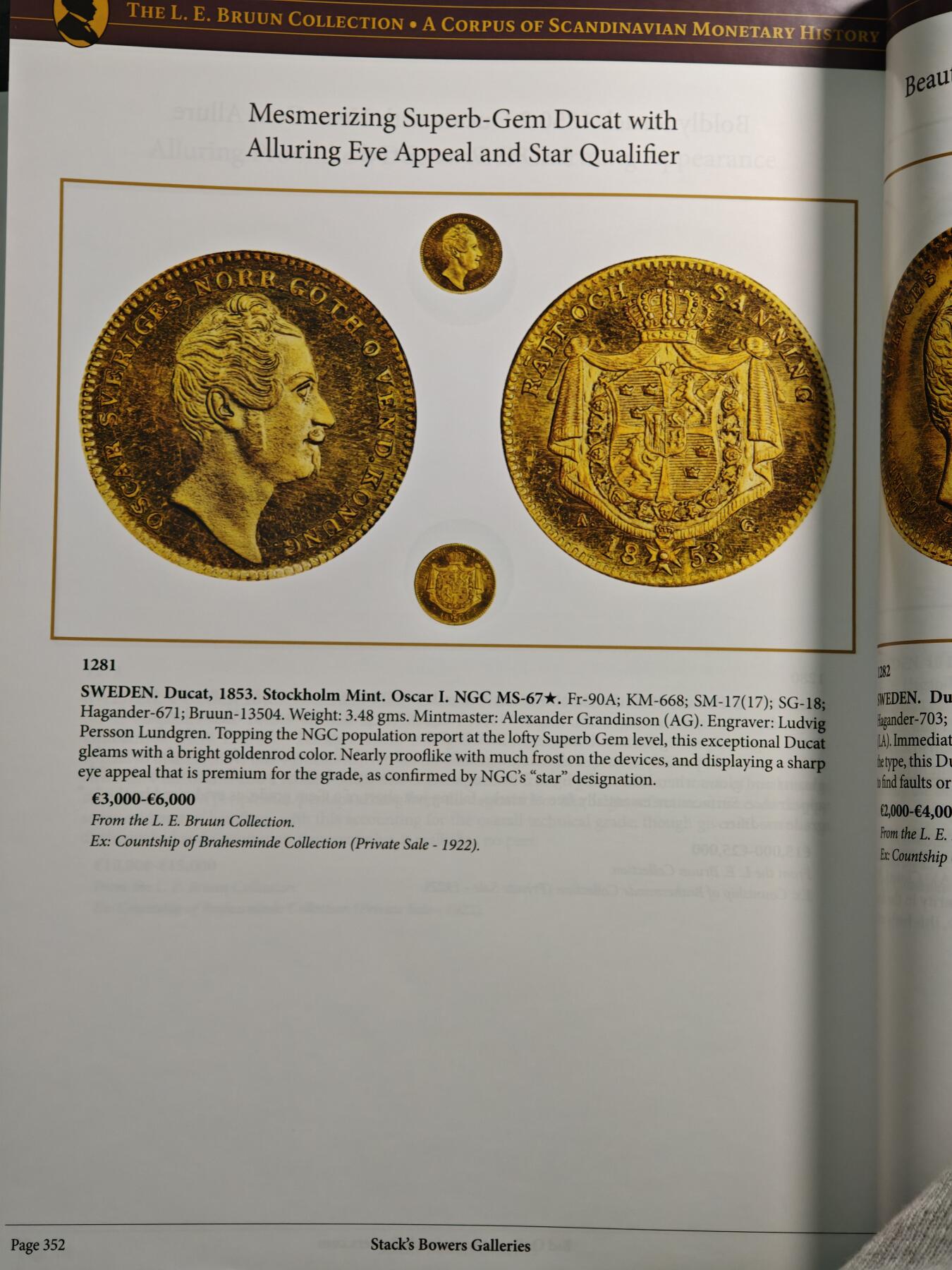 【德藏】世界币章拍卖第155期（拍品征集中~欢迎藏友联系） 98新 SBP拍卖行L.E.BRUUN集藏拍卖会图录 全铜板纸印刷 全书约366页