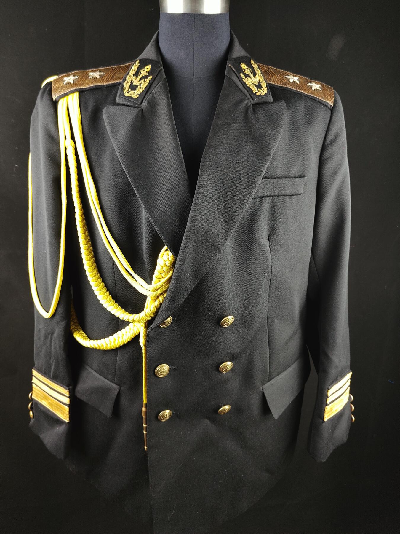 0元起拍勋章 第314期 咸鱼国勋章拍卖专场 11月30日（周日）下午6：00开始 保加利亚海军将官礼服上衣 胸围112 肩宽50 衣长83 袖长64