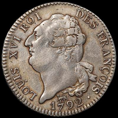 修遠堂世界钱币第九十五期 - 1792年法国天使1埃居大银币 法系名品
