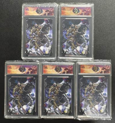 天玑星卡拍第143期《11.27周四截拍》持续收拍收评中 满赠卡需备注 - 趣卡社 五虎上将 张飞 卡砖封装 五张