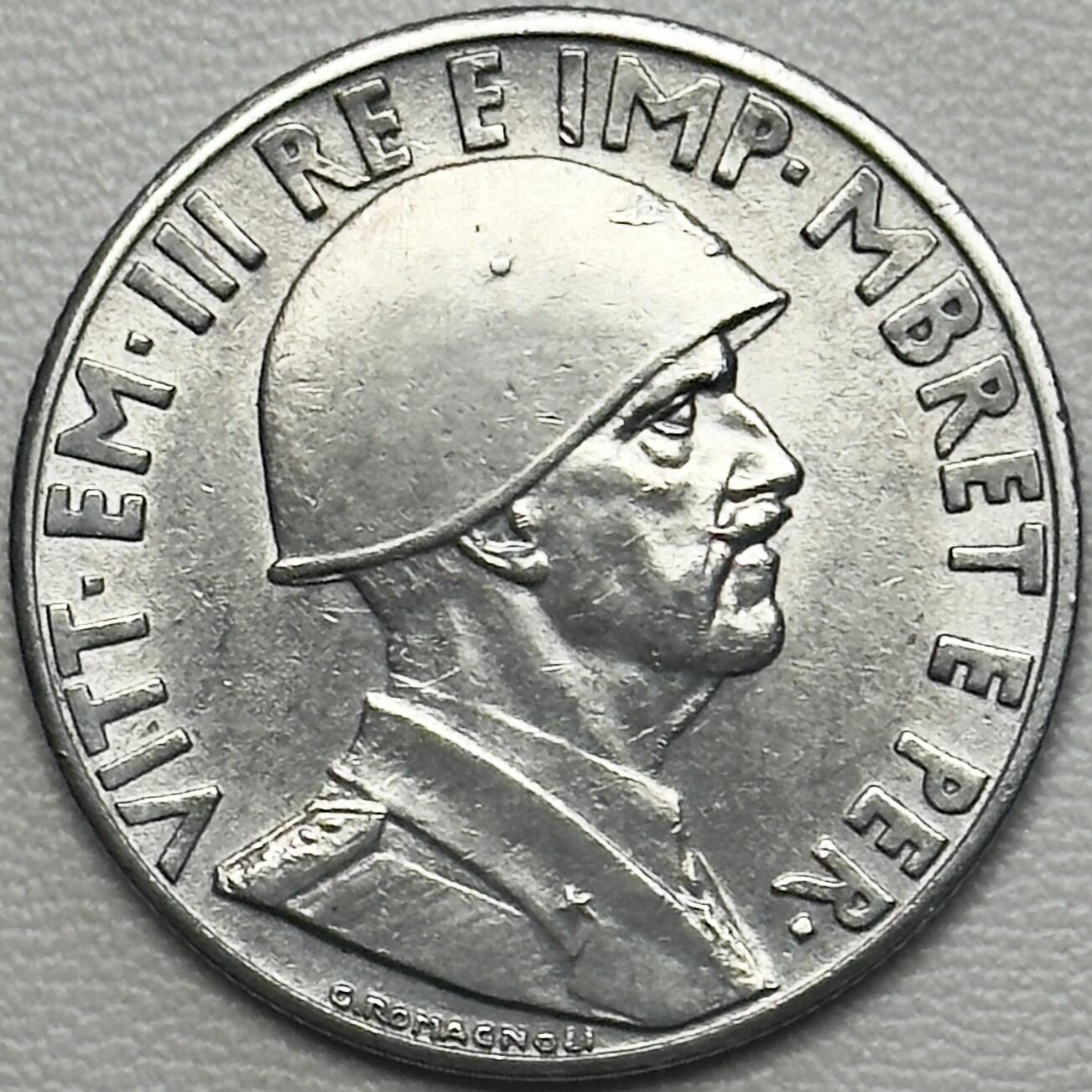 ＜小葵钱铺＞第66期·散币·银币场·满200包邮，不寄存·12月1号发货 〈磁性版〉意占阿尔巴尼亚1939年维克托·伊曼纽尔三世1列克硬币