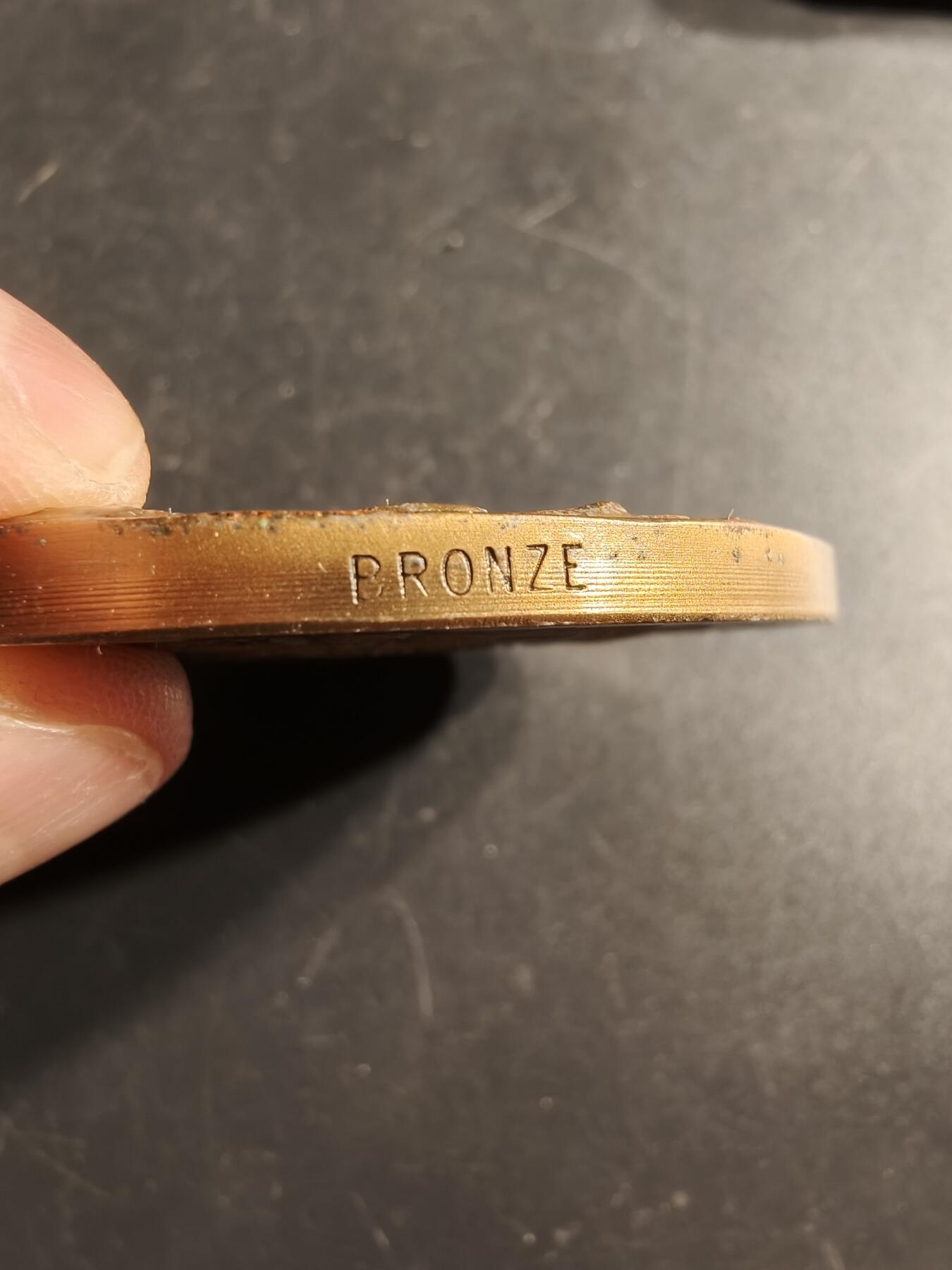 老王徽章第166期 法国阿列省议会大铜章     原盒有损    高浮雕     直径64mm.    重量127.7g