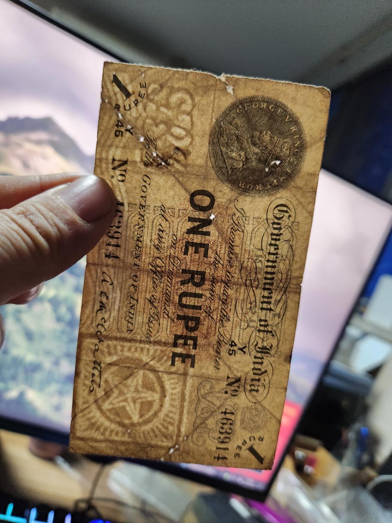 11月30号晚上8点 外国纸币自动截拍第66场 印度老纸币 极少