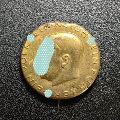 【德藏】世界币章拍卖第155期（拍品征集中~欢迎藏友联系） - 1933-45年 德国民族社会主义工人党党首胸针 直径约：27.6mm；重约：1.8g 评级参考目录编号C-201（原图请联系客服）