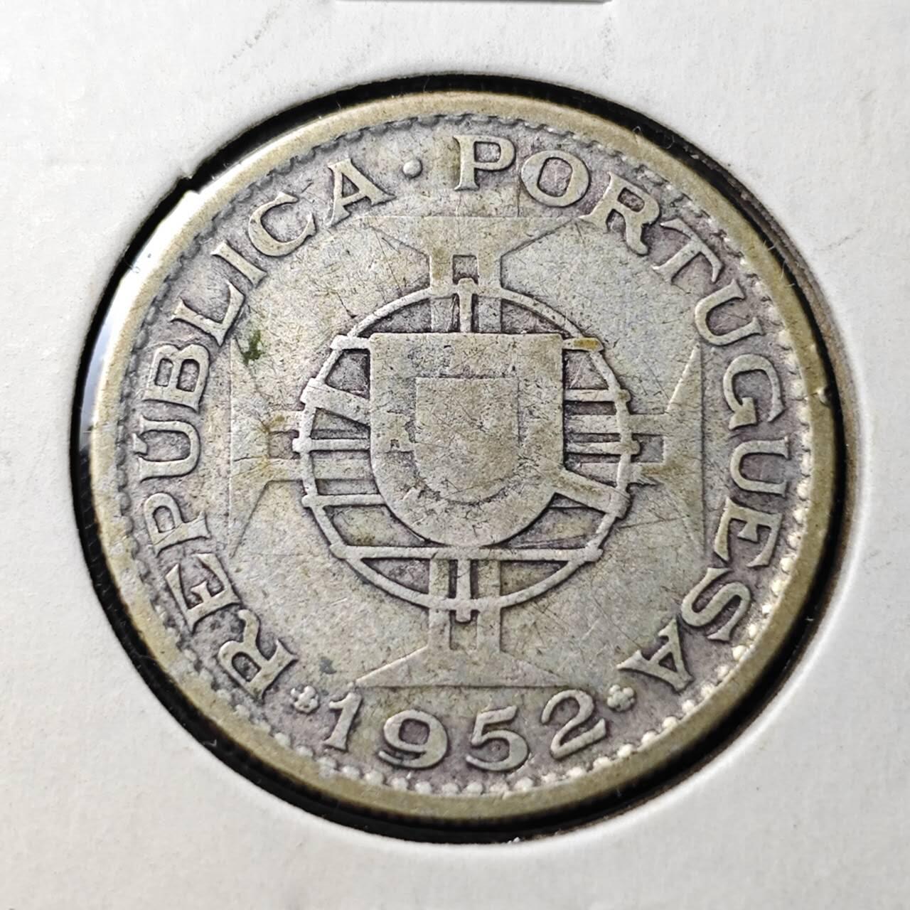 KK钱币收藏小铺 （套币 好品/批量散币 银币）专场  2月预留时间 周末发货  1952葡属安哥拉 10埃斯库多银币