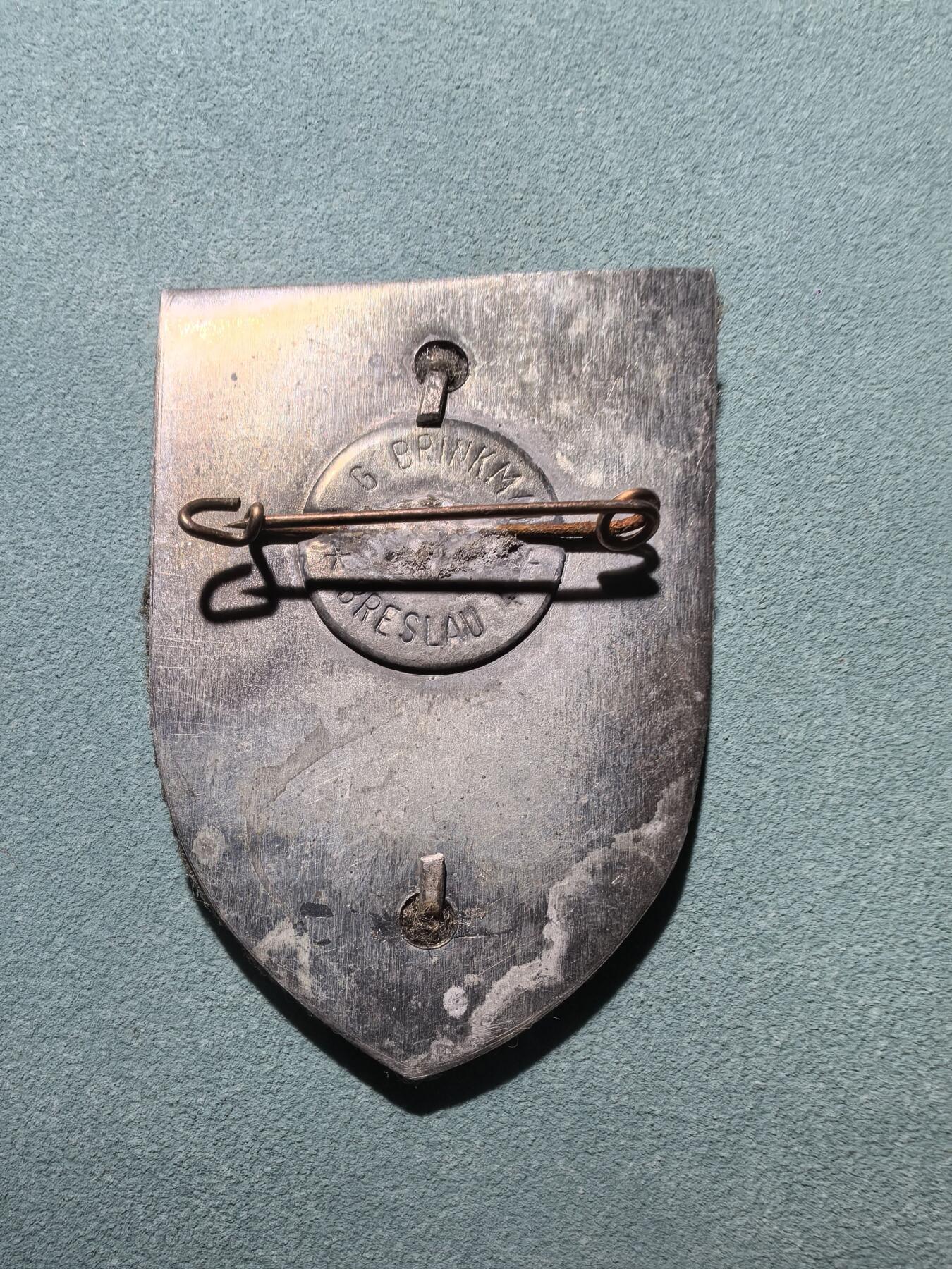 盛世勋华——号角文化勋章邮票专场拍卖第290期 德国（1939）冲锋队（SA）西里西亚大队第一旗队1937年布列斯劳负重行军纪念章 带厂标 极为罕见