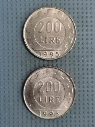 2025年第125场各国散币拍卖（总第125场） - 意大利1995年200里拉2枚