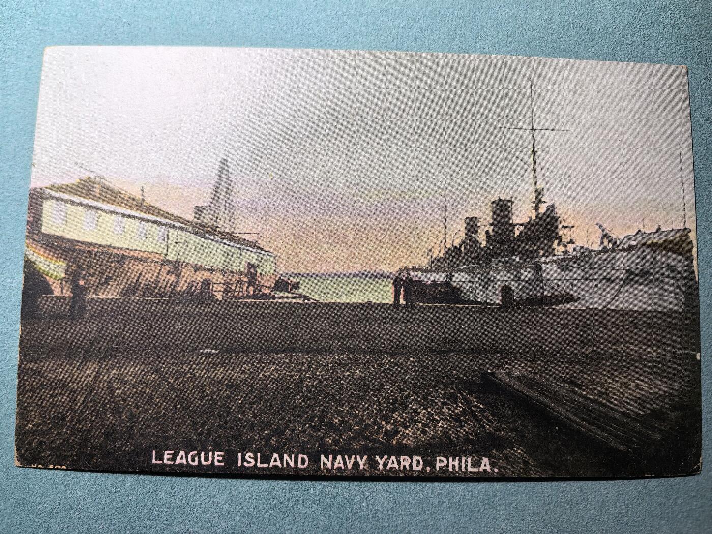 盛世勋华——号角文化勋章邮票专场拍卖第290期 美国二战时期军舰专题明信片 费城海军船坞