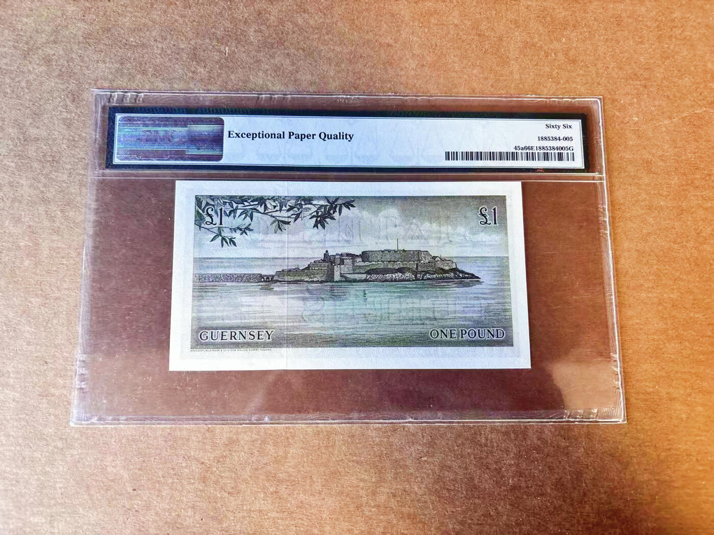 【Blue Auction】世界纸币精拍第756期——18级TOP拍卖/信誉/品质/专业/高效💫 根西 1969-75年1镑 PMG66EPQ 老壳