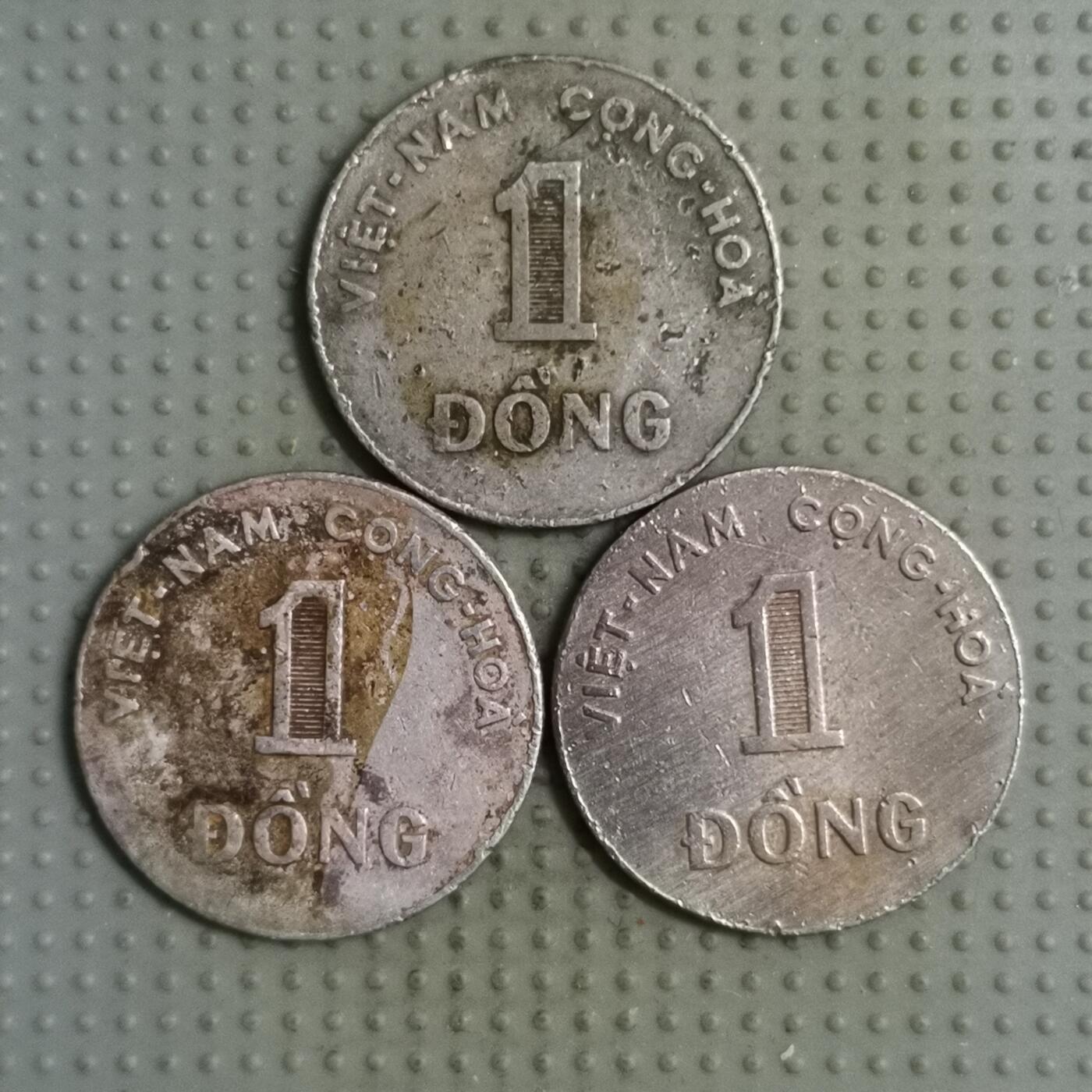 2025年第125场各国散币拍卖（总第125场） 越南共和国1964年1盾3枚