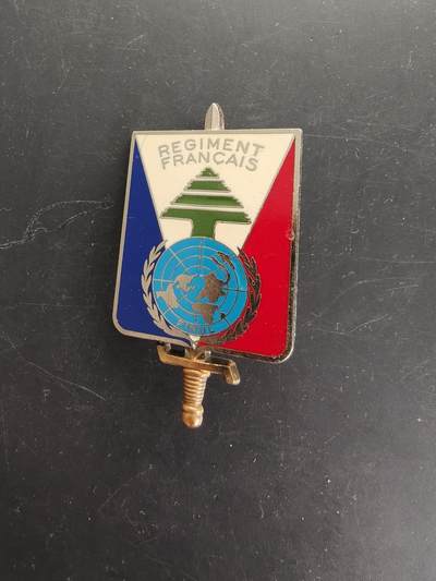 老王徽章第166期 - 联合国驻黎巴嫩临时部队法国团证章