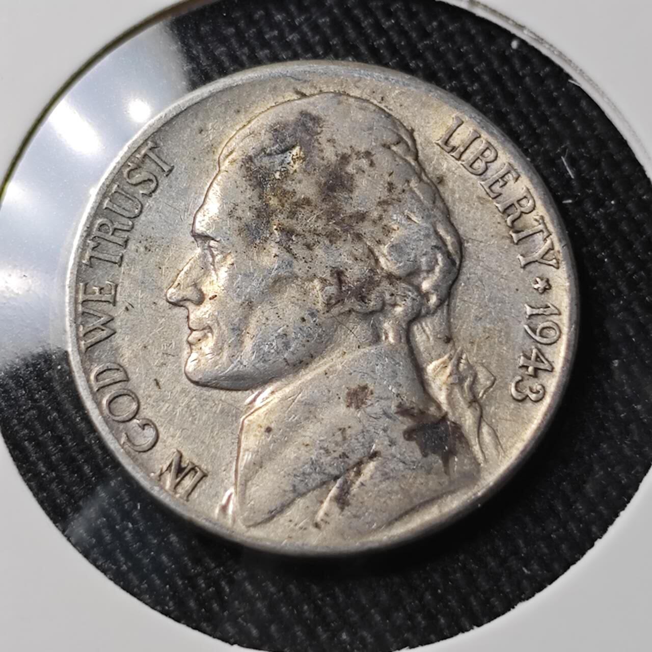 KK钱币收藏小铺 （套币 好品/批量散币 银币）专场  2月预留时间 周末发货  1943美国5分银币 S厂