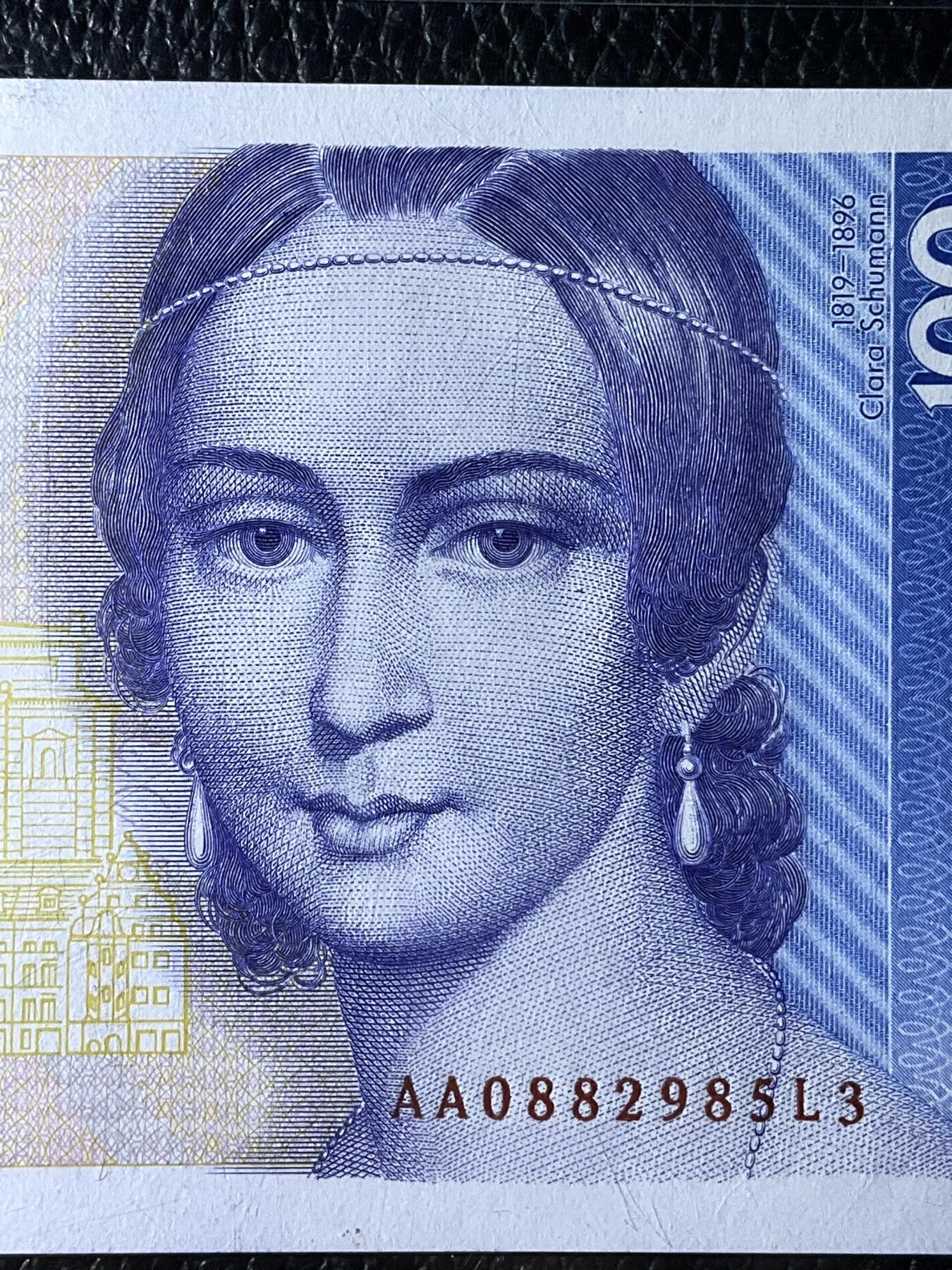 【礼羽收藏】🌏世界钱币拍卖第114期 1989年德国100马克 克拉拉 AA冠 无47