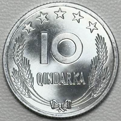 ＜小葵钱铺＞第66期·散币·银币场·满200包邮，不寄存·12月1号发货 - 阿尔巴尼亚1964年10昆塔铝币