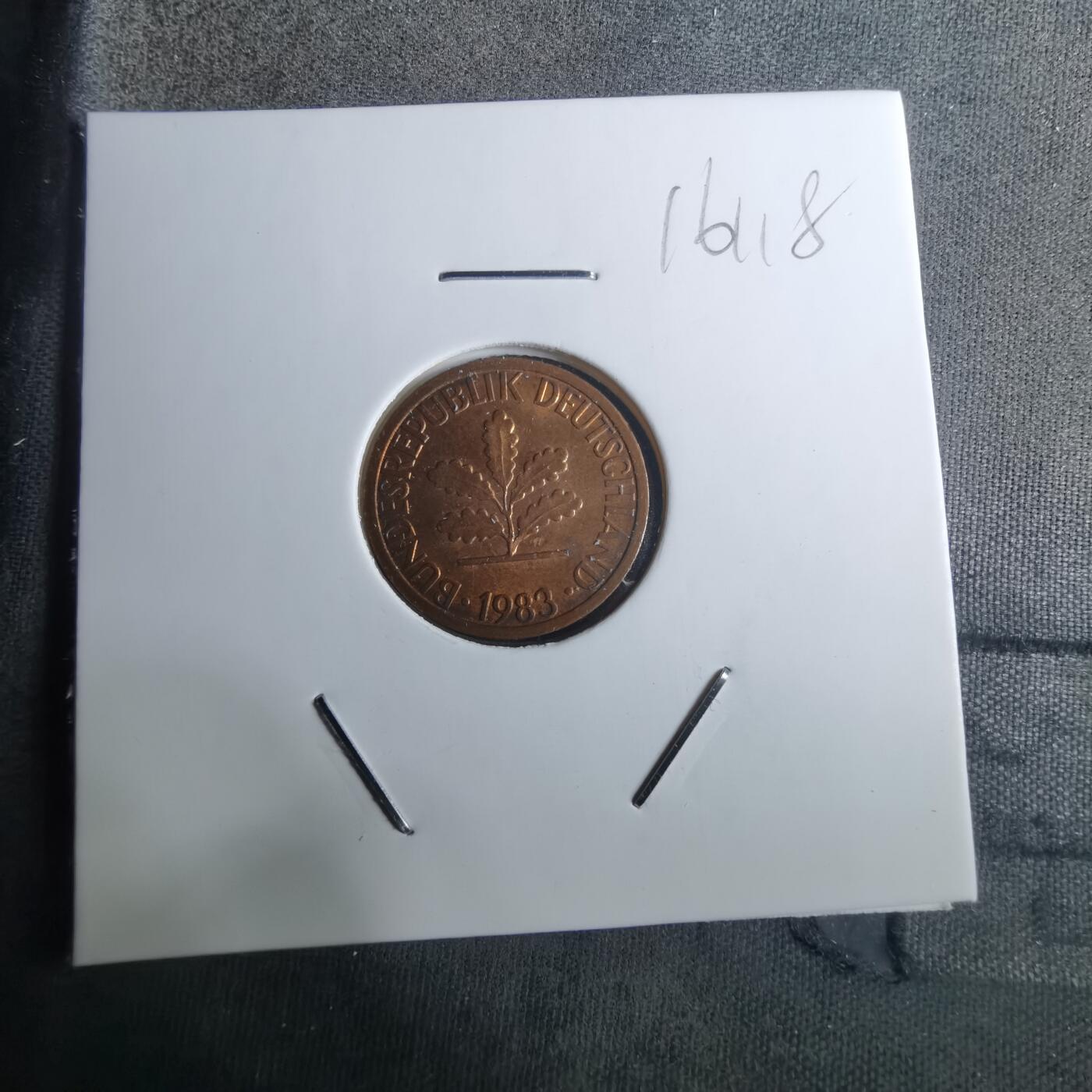 沼泽如烟--第916场 德国1983年1芬尼