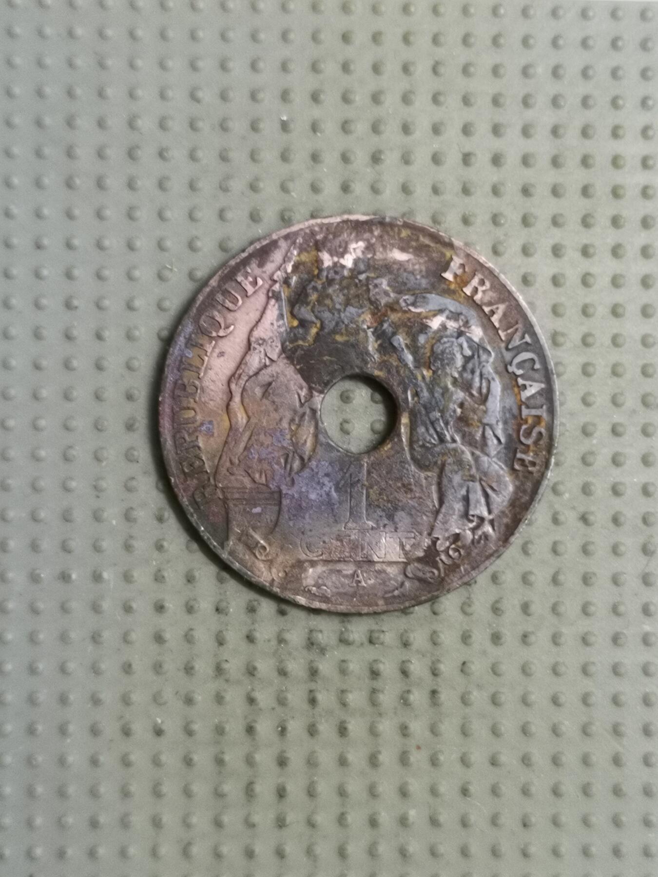 2025年第125场各国散币拍卖（总第125场） 法属印度周年1926年百分之一铜币