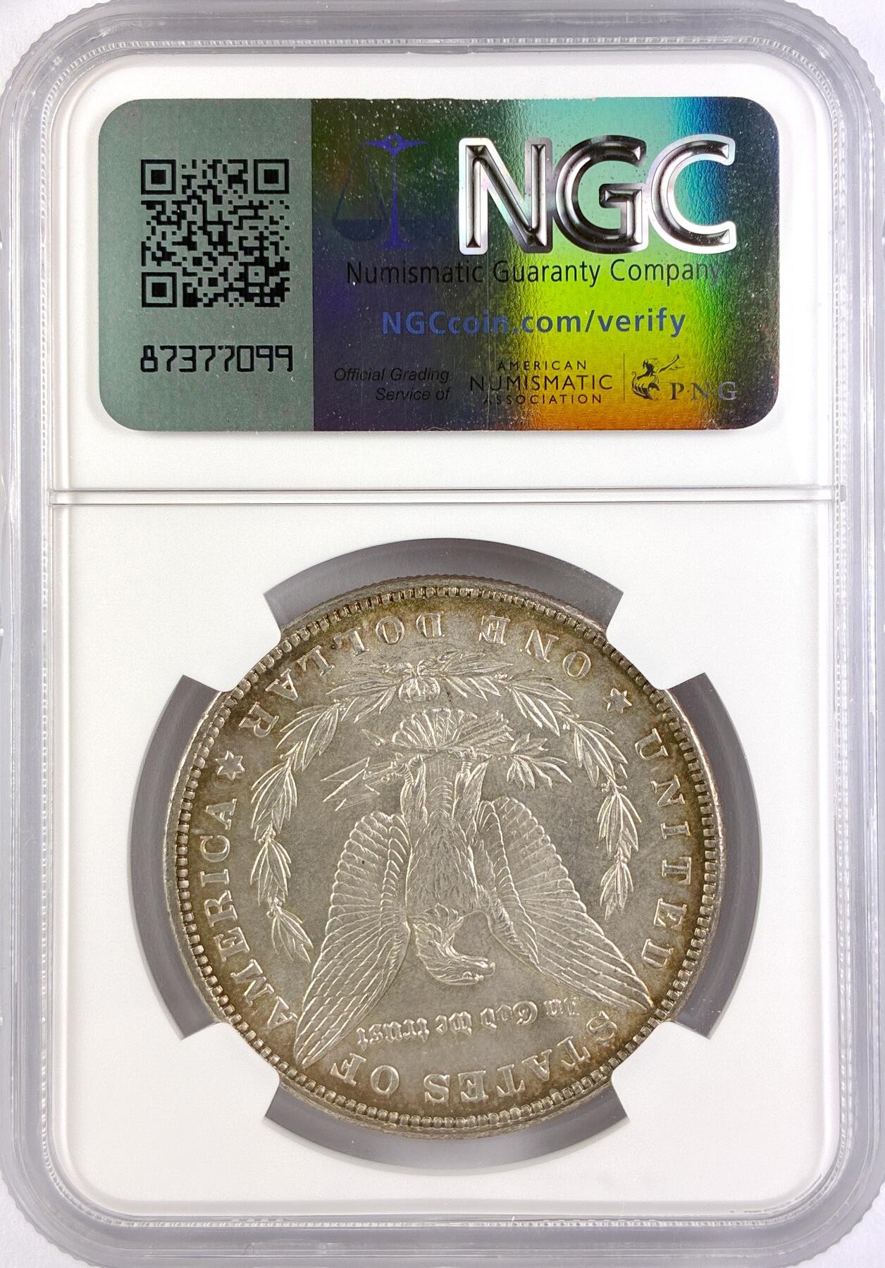 【雨安】【直播拍卖】【世界币章117期-评级币】2025-11-29 周六 19:30 保真 [评级美洲] USA 美国 1美元 (1878-1921) 摩根 1887年  NGC-MS64