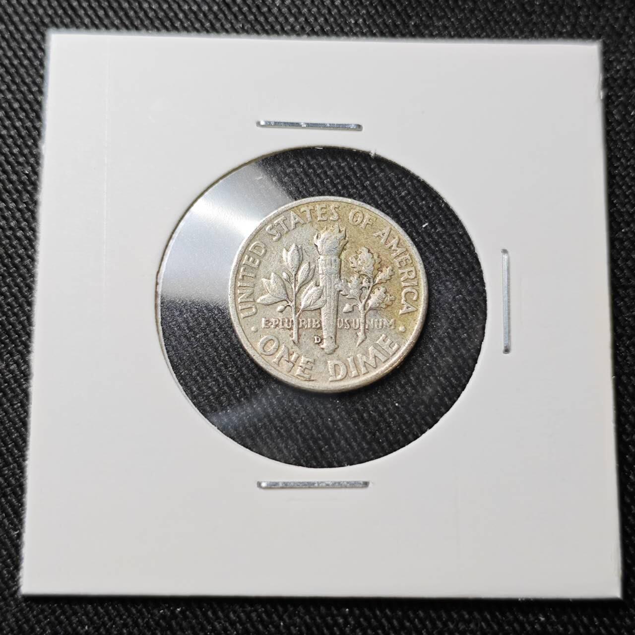 KK钱币收藏小铺 （套币 好品/批量散币 银币）专场  2月预留时间 周末发货    1957美国10分银币