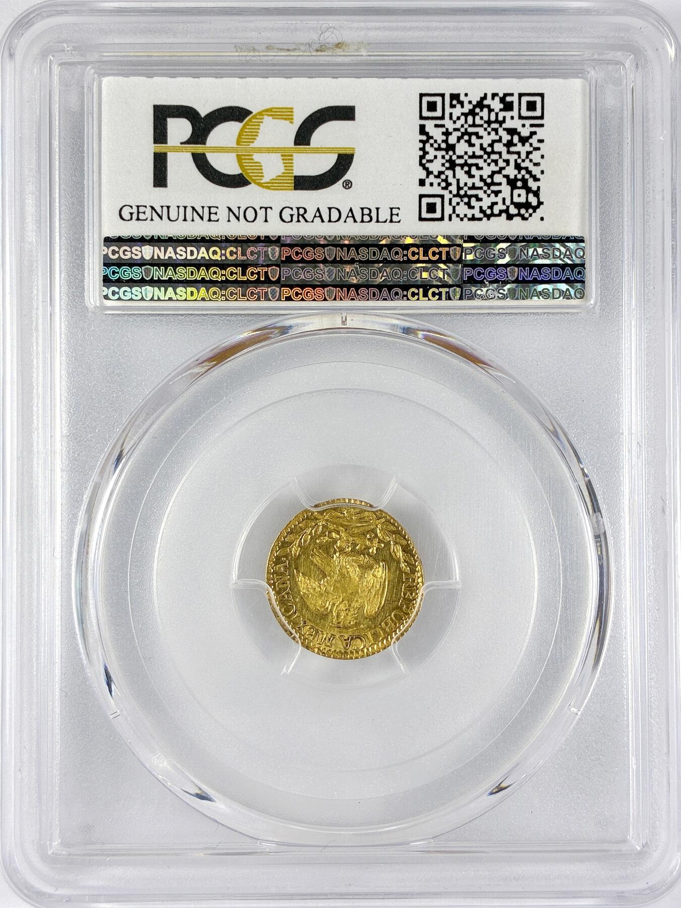 【雨安】【直播拍卖】【世界币章117期-评级币】2025-11-29 周六 19:30 保真 [金币] Mexico 墨西哥 1/2埃斯库多 1846年  PCGS-UNC