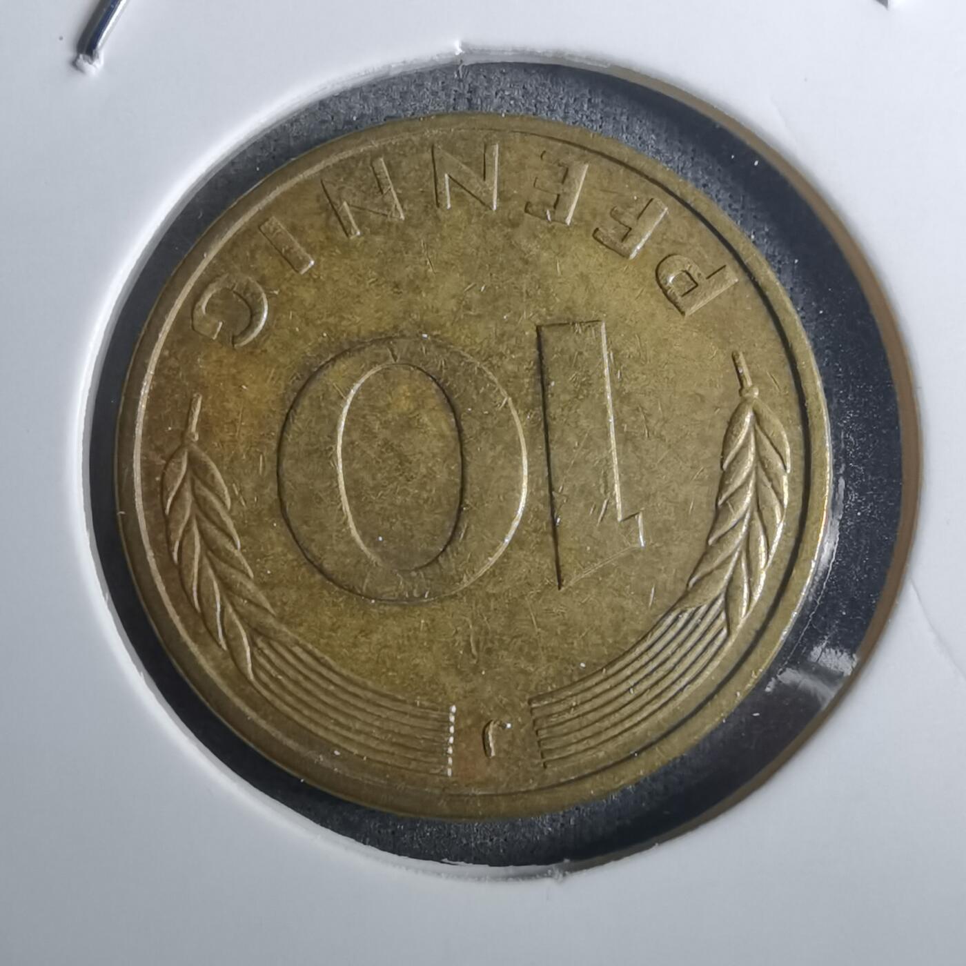 沼泽如烟--第916场 德国1985年10芬尼