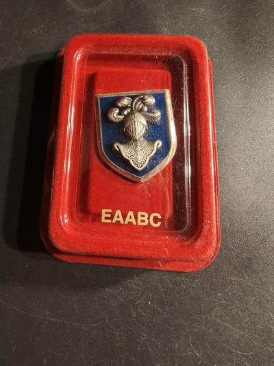 老王徽章第166期 - 法国装甲兵学校证章    亚瑟贝特朗造     原盒