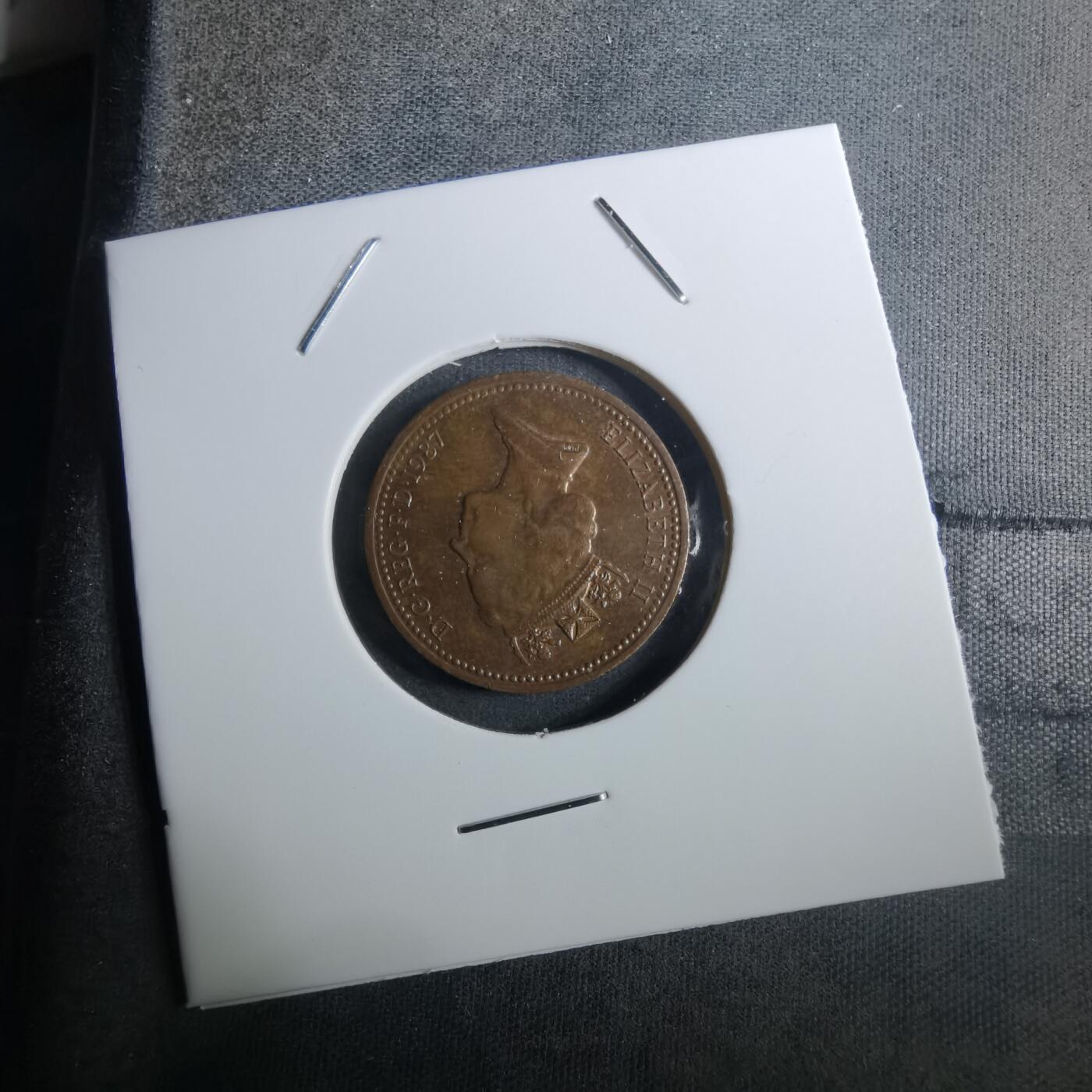 沼泽如烟--第916场 英国1987年1便士