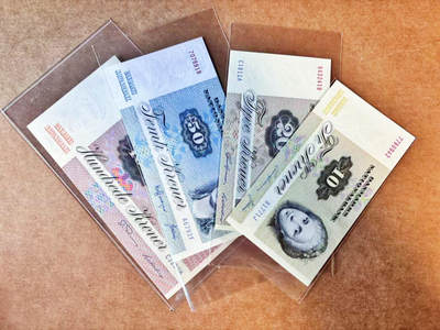 【Blue Auction】世界纸币精拍第756期——18级TOP拍卖/信誉/品质/专业/高效💫 - 【一组4张】丹麦10-100克朗 全新UNC