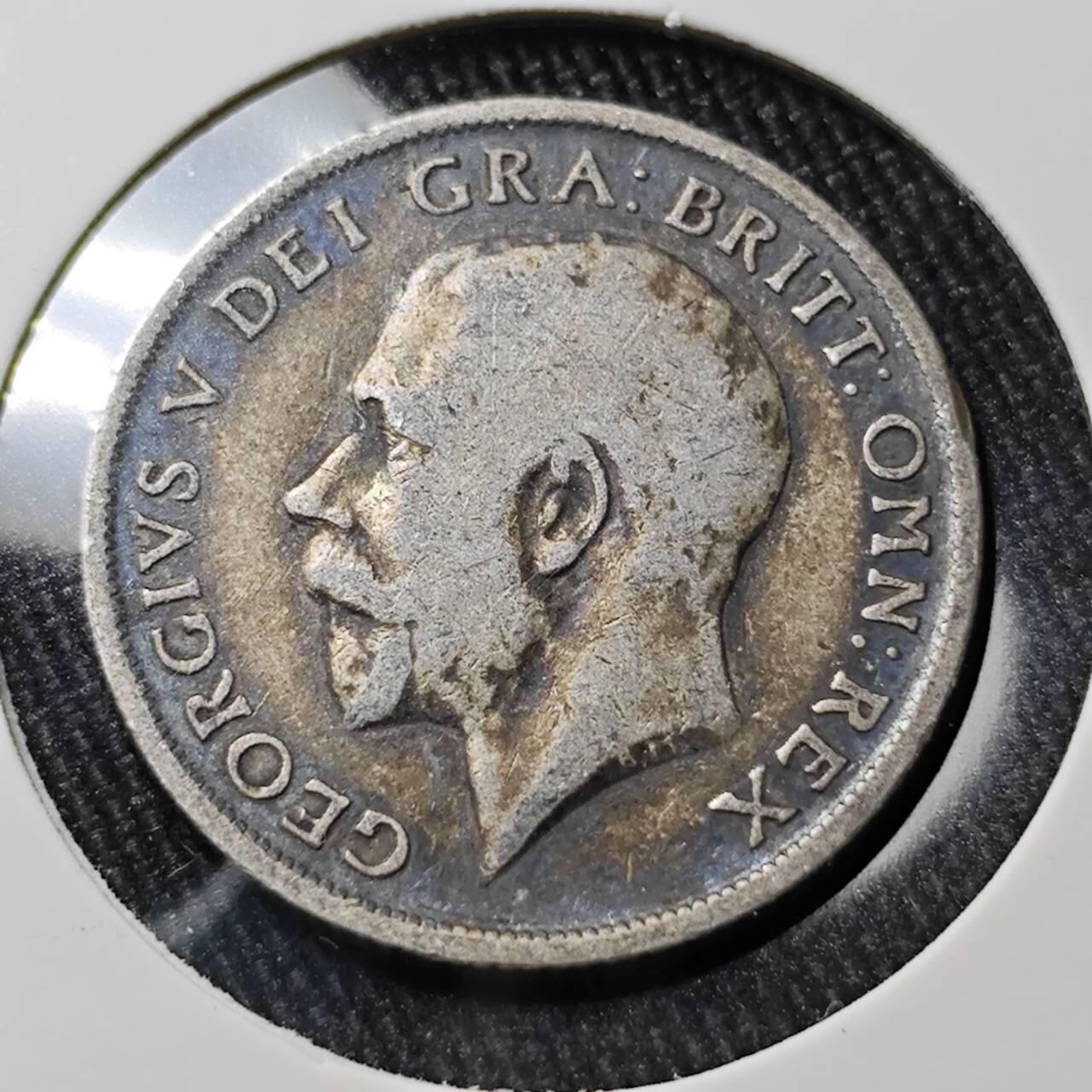 KK钱币收藏小铺 （套币 好品/批量散币 银币）专场  2月预留时间 周末发货  1914英国6便士银币 高银