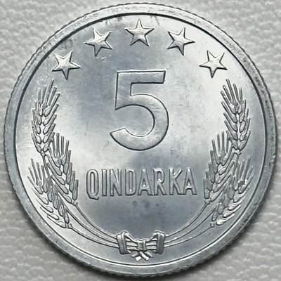 ＜小葵钱铺＞第66期·散币·银币场·满200包邮，不寄存·12月1号发货 - 阿尔巴尼亚1969年解放25周年5昆塔纪念铝币