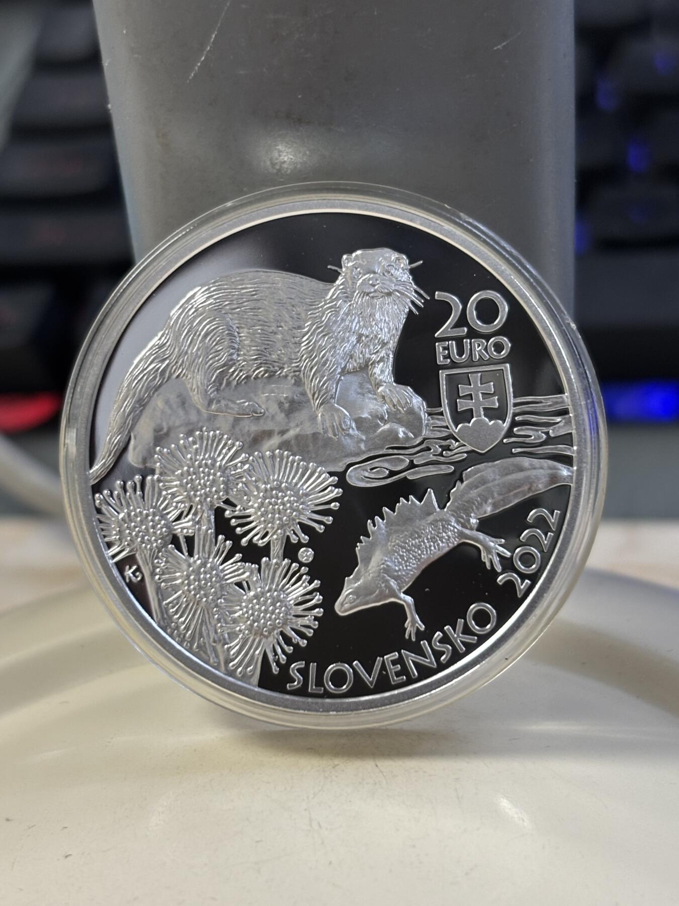 第183期拍卖 斯洛伐克2022年Kysuce 自然保护区1盎司纪念银币，925银，33.63克