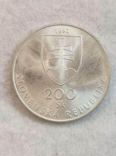 G&W世界散币，银币处理专场（第38场） - 斯洛伐克1993年200克朗  银币 文学社成立150周年