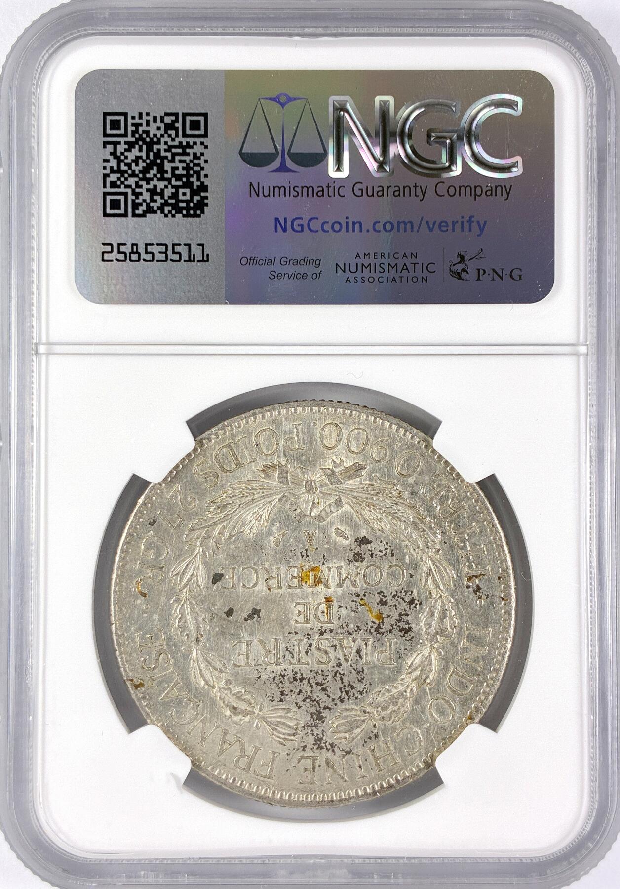 【雨安】【直播拍卖】【世界币章117期-评级币】2025-11-29 周六 19:30 保真 [评级亚洲] 贸易银 法国 法属印支 坐洋 1皮阿斯特 1926年  PCGS-UNC