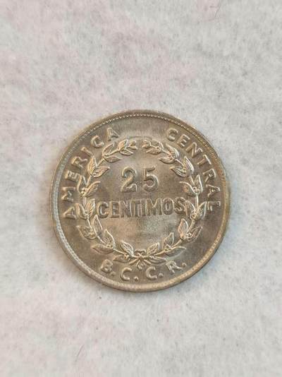 G&W世界散币，银币处理专场（第38场） - 哥斯达黎加1969年25分