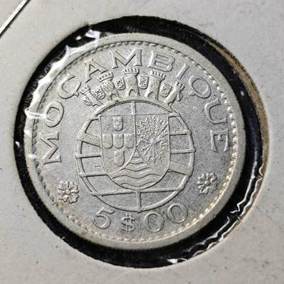 KK钱币收藏小铺 （套币 好品/批量散币 银币）专场  2月预留时间 周末发货 -  1960葡属莫桑比克5埃斯库多银币
