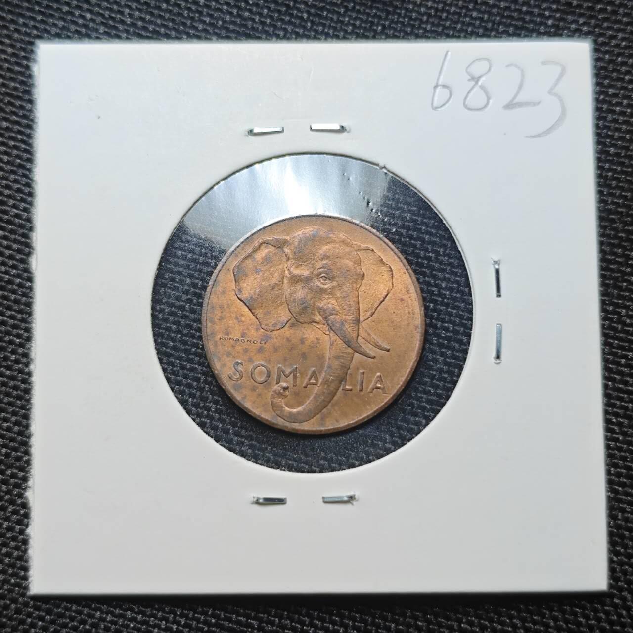 KK钱币收藏小铺  第368场  2月预留时间 周末发货  1950意属索马里1分铜币