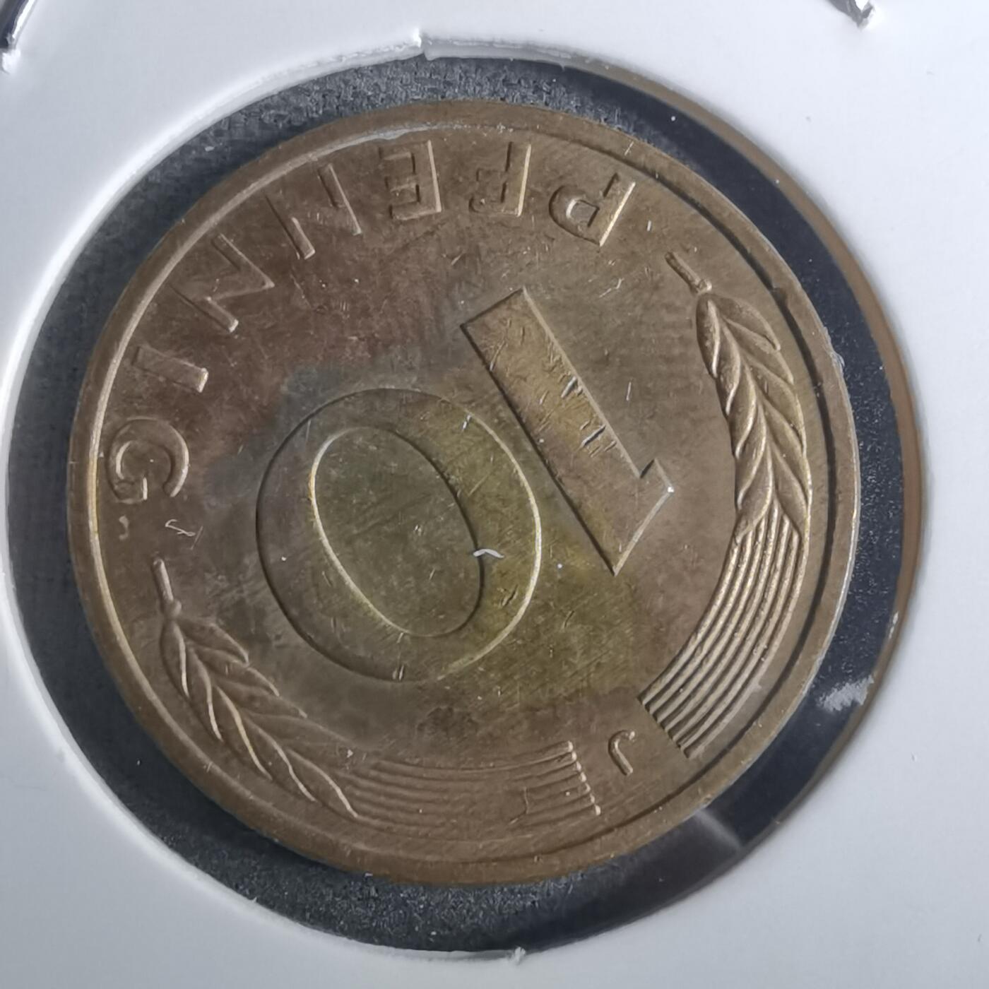 沼泽如烟--第916场 德国1988年10芬尼