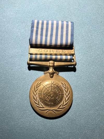 盛世勋华——号角文化勋章邮票专场拍卖第290期 - 联合国朝鲜战争奖章 法文版