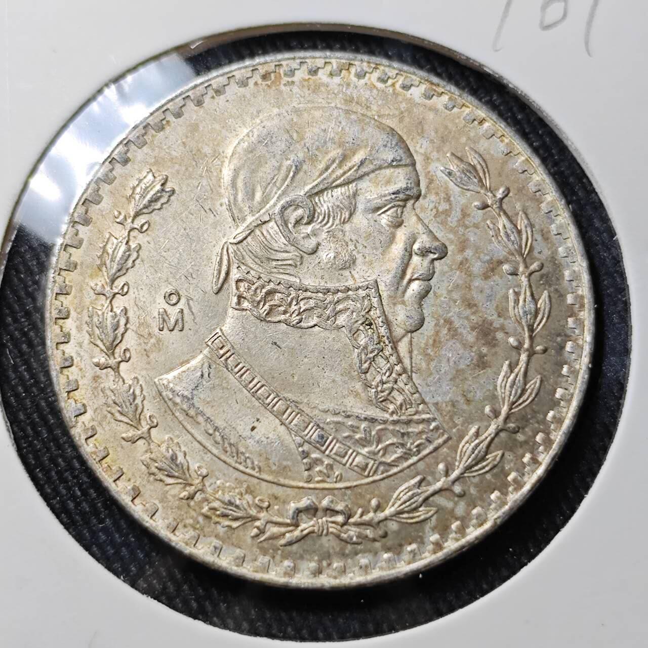 KK钱币收藏小铺 （套币 好品/批量散币 银币）专场  2月预留时间 周末发货 1967 墨西哥1比索银币