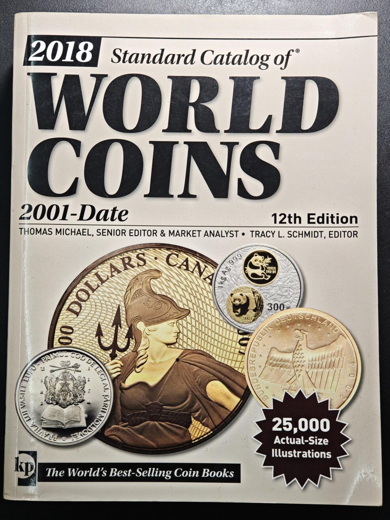 【德藏】世界币章拍卖第155期（拍品征集中~欢迎藏友联系） 97新 2018版 克劳斯2001至今(2018)世界钱币目录 全书约1488页