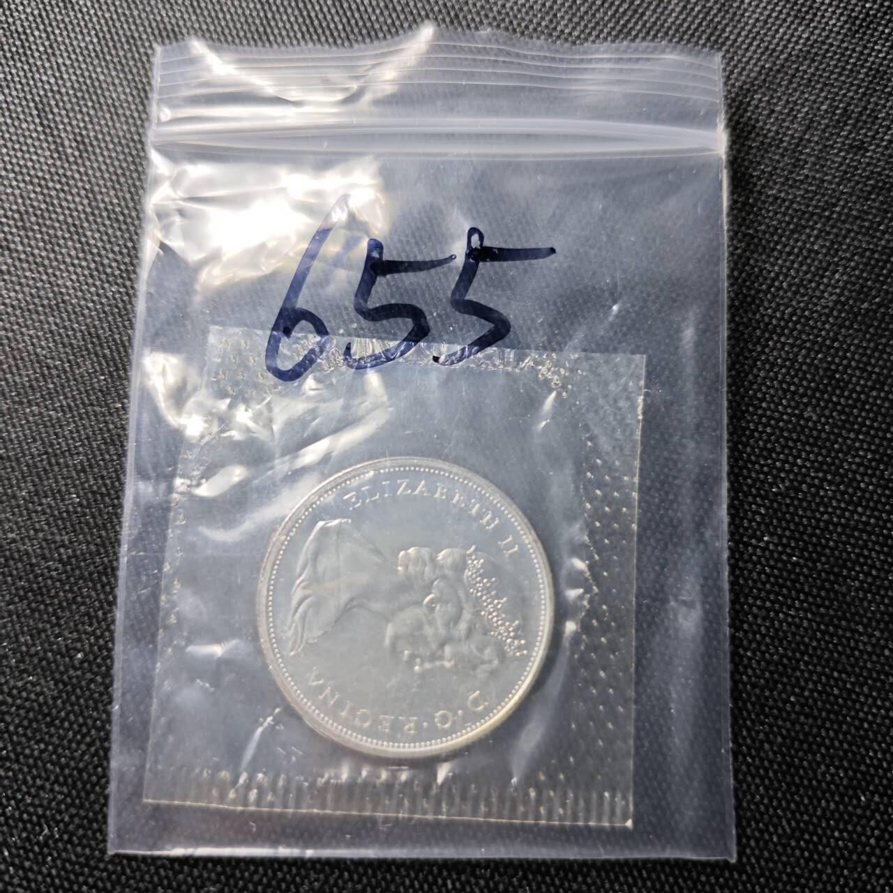 KK钱币收藏小铺 （套币 好品/批量散币 银币）专场  2月预留时间 周末发货   1967加拿大建国200周年 50分精制纪念币 塑封银币