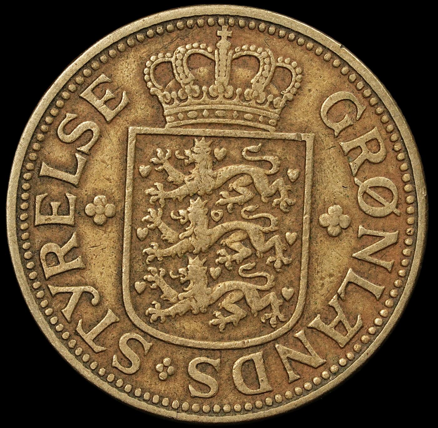 修遠堂世界钱币第九十五期 1926年格陵兰1克朗