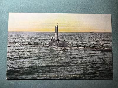 盛世勋华——号角文化勋章邮票专场拍卖第290期 - 美国二战时期军舰专题明信片 航行中的潜艇