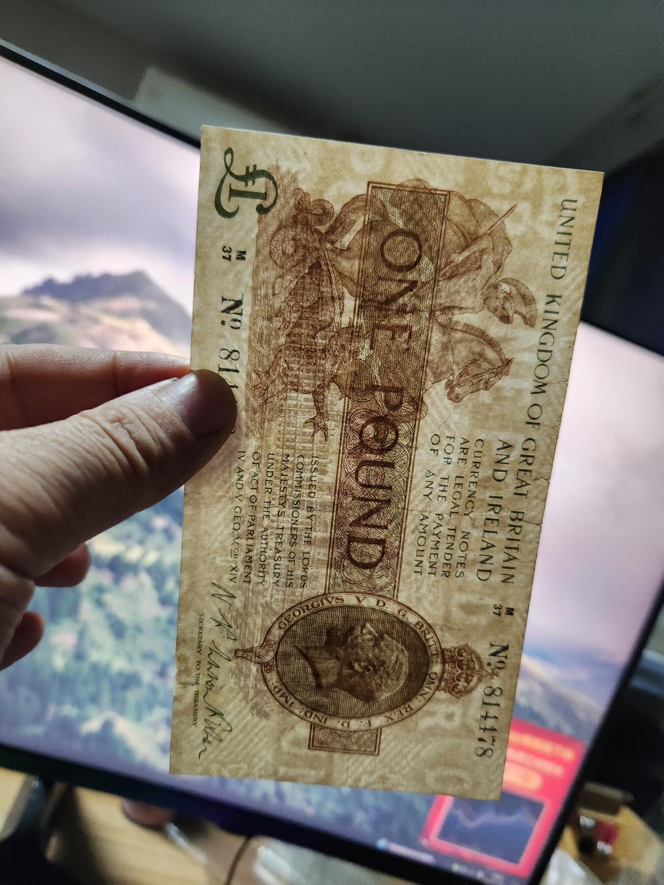 11月30号晚上8点 外国纸币自动截拍第66场 英国稀少品种