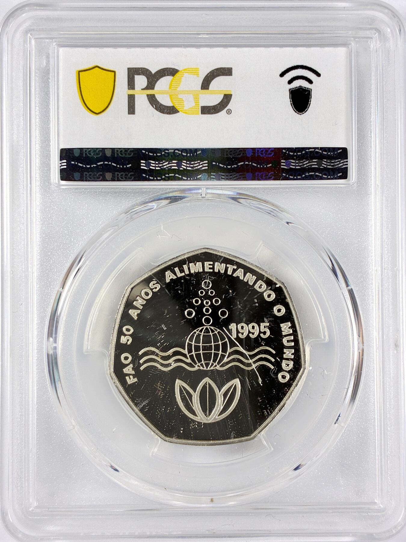 【雨安】【直播拍卖】【世界币章117期-评级币】2025-11-29 周六 19:30 保真 [评级现代] Cape Verde 佛得角 200埃斯库多 1995年 F.A.O PCGS-PR68DCAM