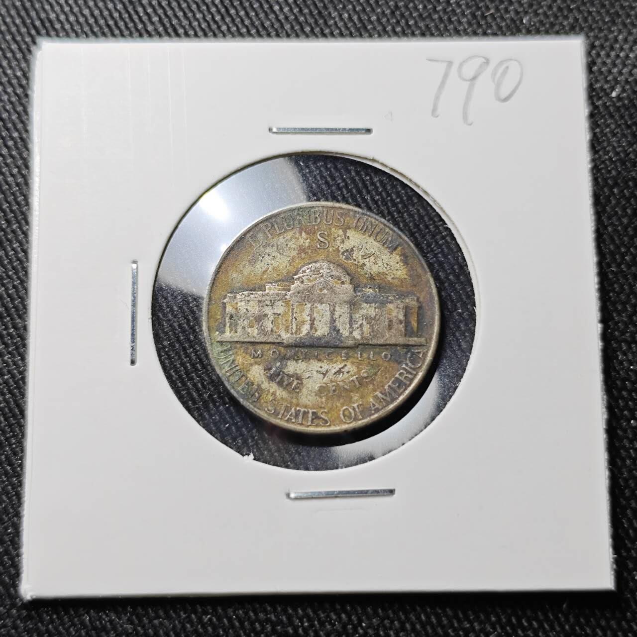 KK钱币收藏小铺 （套币 好品/批量散币 银币）专场  2月预留时间 周末发货  1943美国5分银币S厂