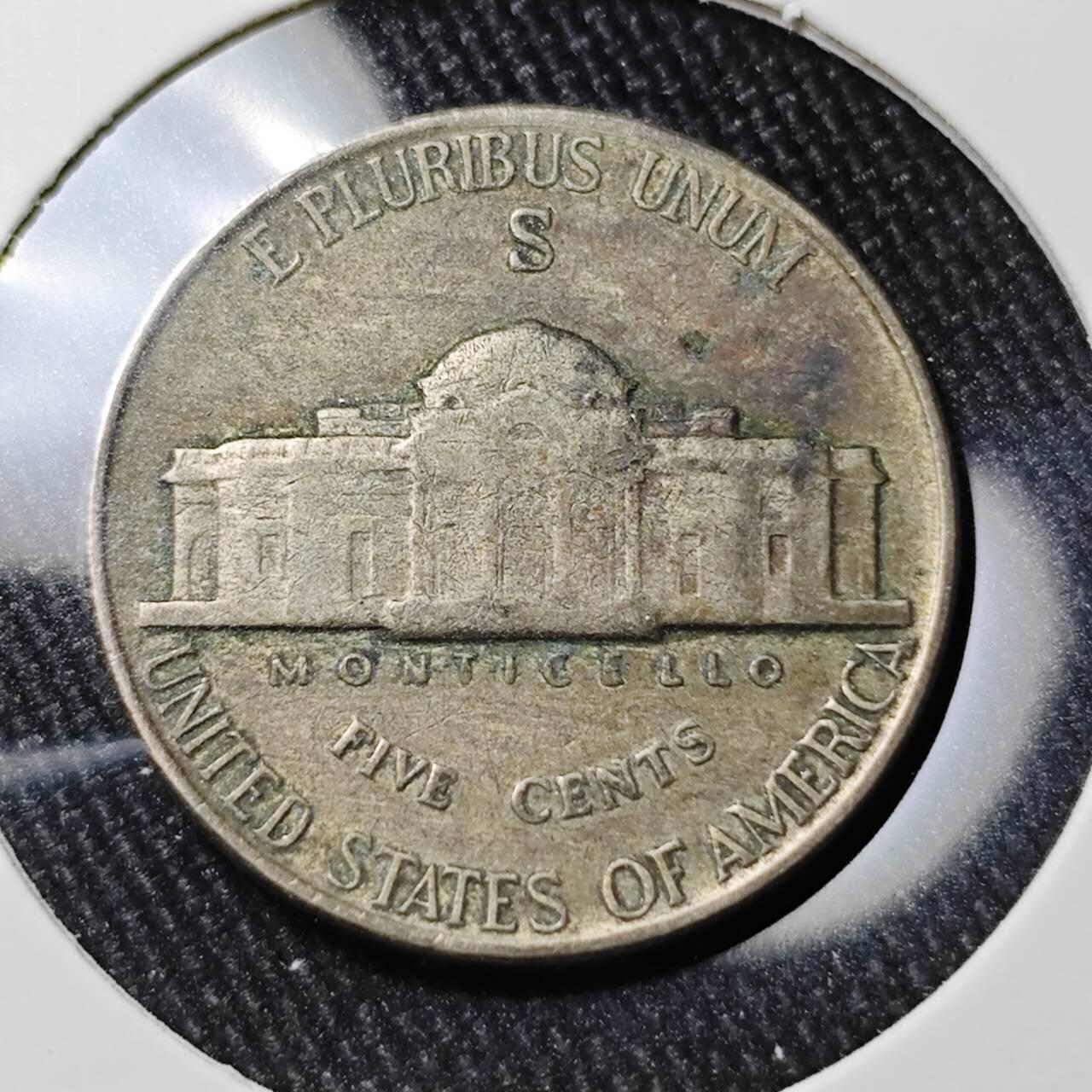 KK钱币收藏小铺 （套币 好品/批量散币 银币）专场  2月预留时间 周末发货  1943美国5分银币 S厂